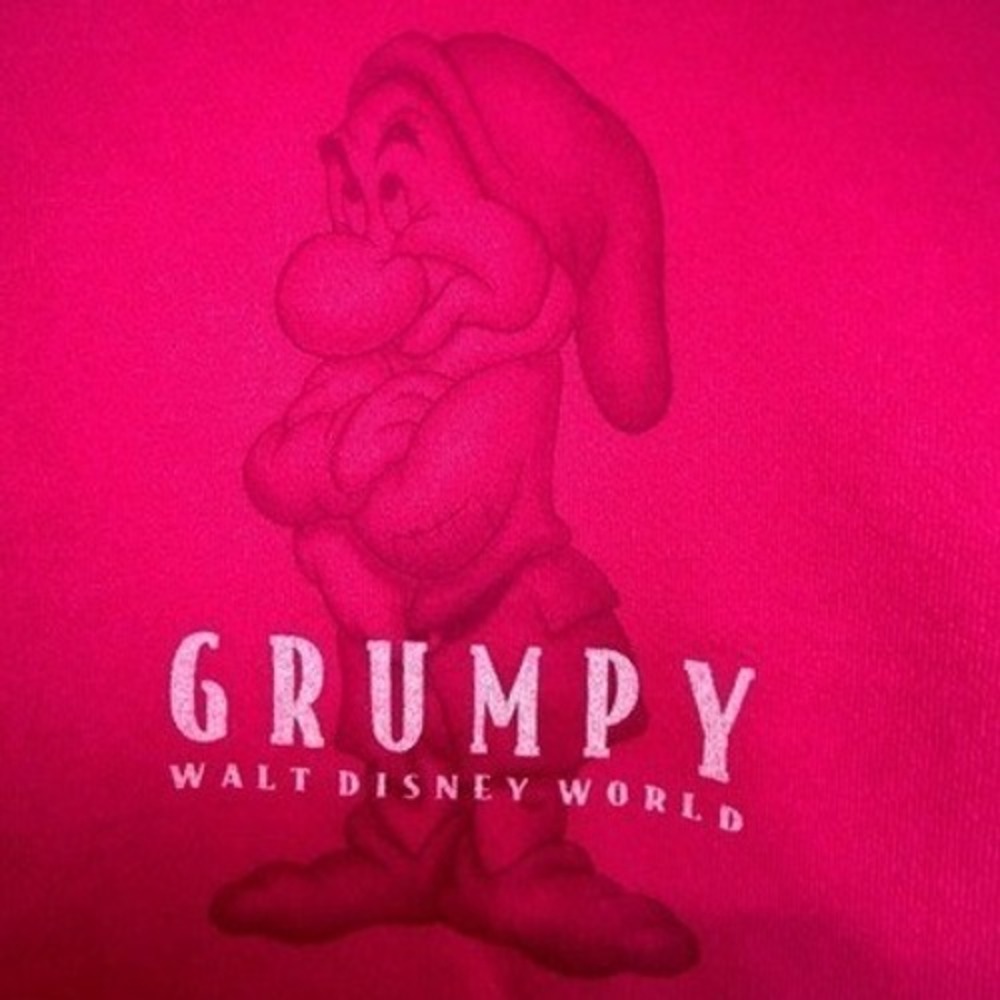 Vintage‎ Walt Disney World Grumpy Crewneck Teen XL Fits Womens Small